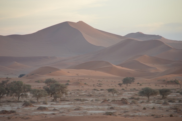 The massive dunes at Sossusvlei