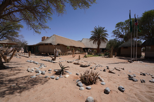 Reception and the shop at the entrance to Sesriem Camping Sossusvlei