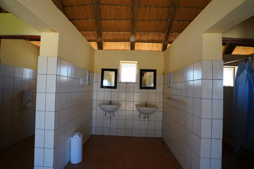 Ablution facilities at Sesriem Camping Sossusvlei