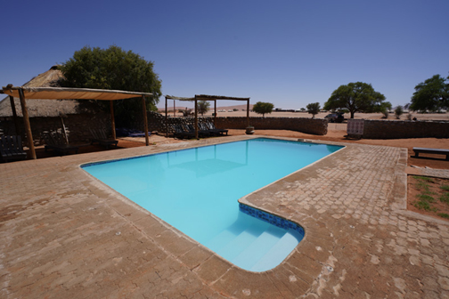 Swimming pool at Sesriem Camping Sossusvlei