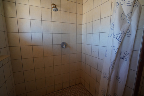 Shower in the ablution facilities at Sesriem Camping Sossusvlei