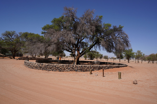 Demarcated campsite at Sesriem Camping Sossusvlei
