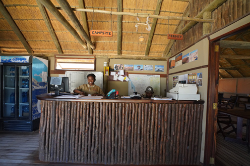 Reception at Sesriem Camping Sossusvlei